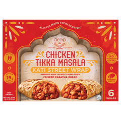 Deep Indian Kitchen Kati Street Wrap, Chicken Tikka Masala, 5 oz, 6 ct