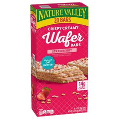 Nature Valley Crispy Creamy Wafer Bars, Strawberry, 1.3 oz, 20 ct