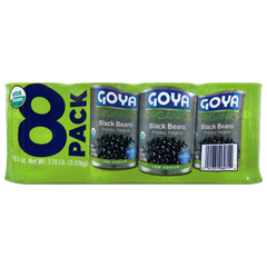 Goya Organic Black Beans, 15.5 oz, 8 ct