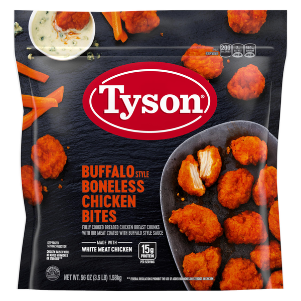 Tyson Boneless Chicken Bites, Buffalo Style, 3.5 lbs