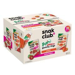 Snak Club Gummy Rings, Tajin Chili & Lime, Variety Pack, 20 ct