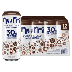 Nurri Ultra-Filtered Milk Shake, 30g Protein, Chocolate, 11 fl oz, 12 ct