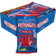 Red Vines Twists, Original Red Licorice Candy, 4 oz, 15 ct