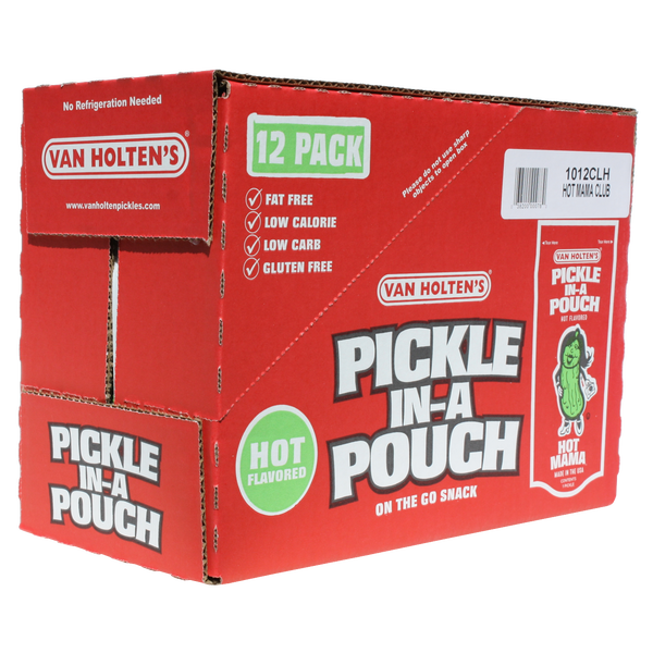 Van Holten's Pickle In-A Pouch, Hot Mama, 12 ct