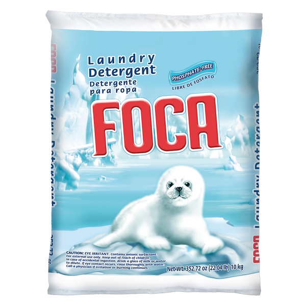 Foca Powder Laundry Detergent, 22 lbs