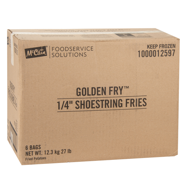 McCain Golden Fry 1/4" Shoestring French Fries, 4.5 lbs, 6 ct