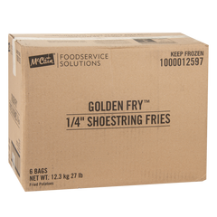 McCain Golden Fry 1/4" Shoestring French Fries, 4.5 lbs, 6 ct