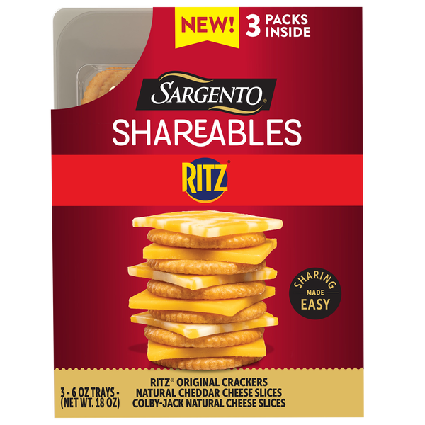 Sargento Shareables Ritz, Variety Pack, 6 oz, 3 ct