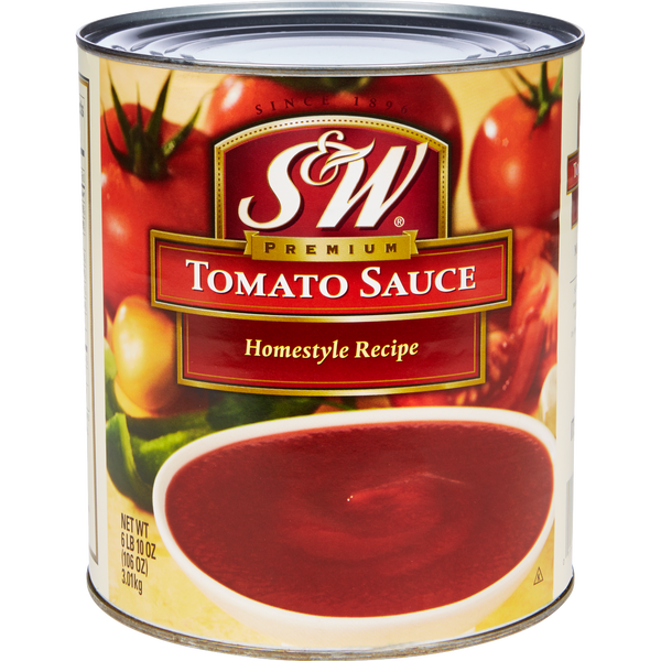 S&W Homestyle Tomato Sauce, #10 can, 6 lbs 10 oz