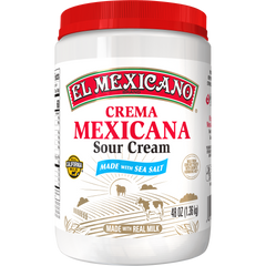 El Mexicano Crema Mexicana Sour Cream, 48 oz