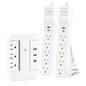 CyberPower Surge Protectors with USB-A and USB-C Ports, 3 ct