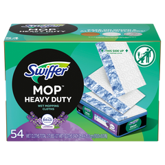 Swiffer Heavy Duty Wet Cloth Refills, Lavender Scent, 54 ct