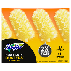 Swiffer Heavy Duty Dusters Dusting Kit, 17 Refills, 1 Handle