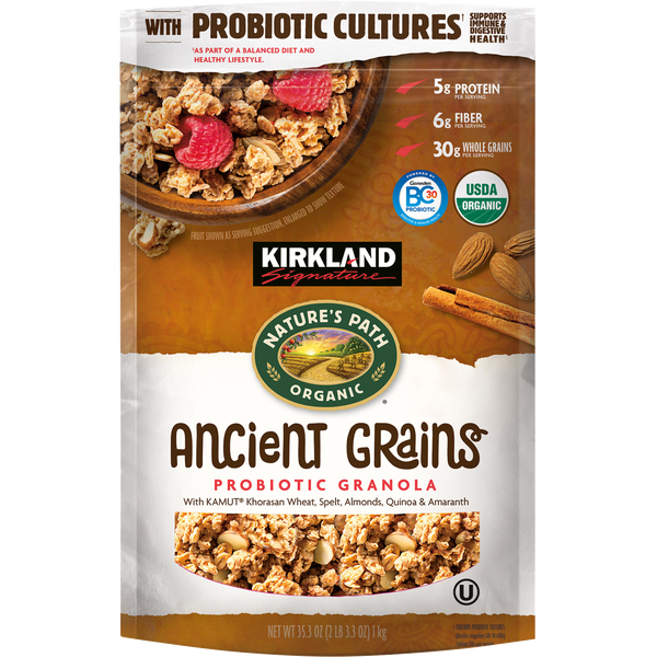 Kirkland Signature Ancient Grains Probiotic Granola, 35.3 oz