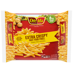 Ore-Ida Fast Food French Fries, Extra Crispy, 6 lbs