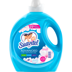 Suavitel Liquid Fabric Conditioner, Advanced Softening Care, HE Compatible, Field Flowers Scent, 160 fl oz