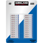 Kirkland Signature Alkaline AAA Batteries, 48 ct