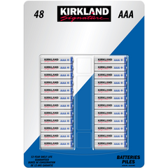 Kirkland Signature Alkaline AAA Batteries, 48 ct