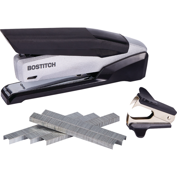 Bostitch Premium Desktop Stapler Value Pack, 28 Sheets, Black/Gray