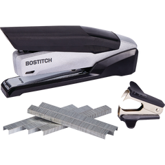 Bostitch Premium Desktop Stapler Value Pack, 28 Sheets, Black/Gray