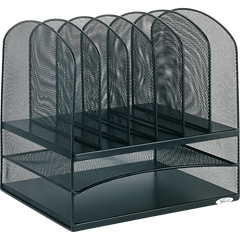 Safco Mesh Desk Organizer, Black