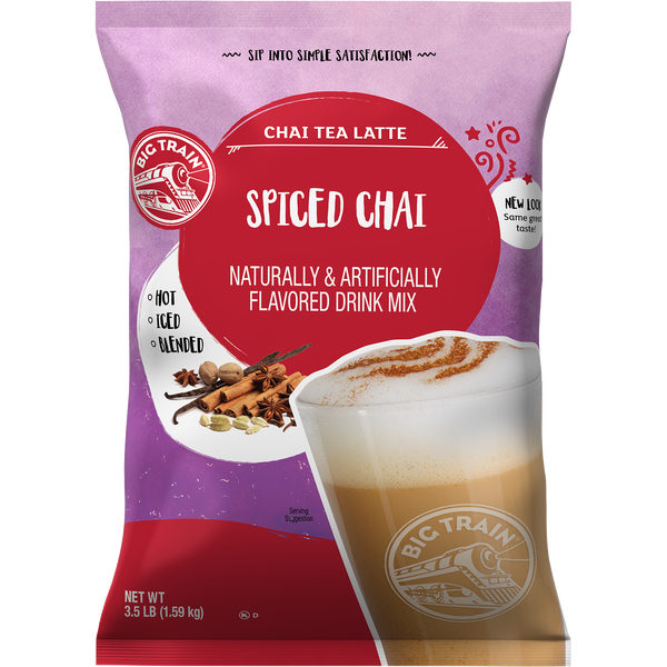 Big Train Chai Tea Latte Drink Mix, Spiced Chai, 3.5 lbs