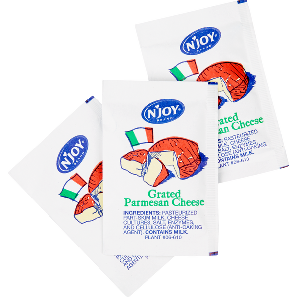 N'Joy Grated Parmesan Cheese Portion Packets, 200 ct