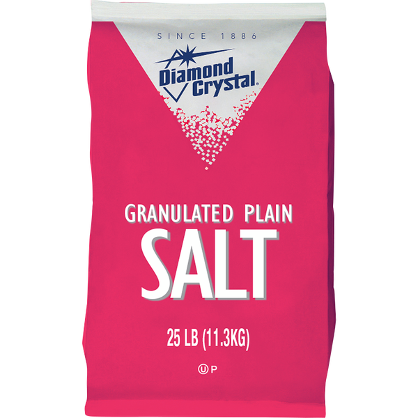 Diamond Crystal Granulated Salt, 25 lb