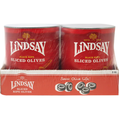 Lindsay Sliced Black Olives, #10 can, 3 lbs 7 oz, 2 ct