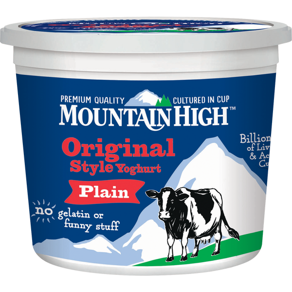 Mountain High Original Style Plain Yogurt, 64 oz