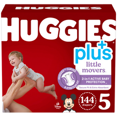 Huggies Plus Diapers, Size 5, 144 ct