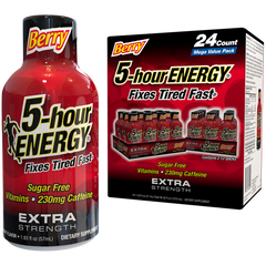 5-hour Energy Shot, Extra Strength, Berry, 1.93 fl oz, 24 ct