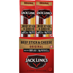 Jack Link's Beef Stick & Cheese, Original, 1.2 oz, 16 ct