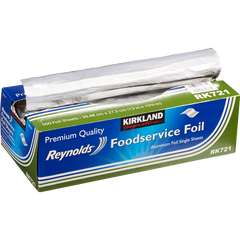 Kirkland Signature Aluminum Foil Single Sheets, 12"L x 10.75"W, 500 ct