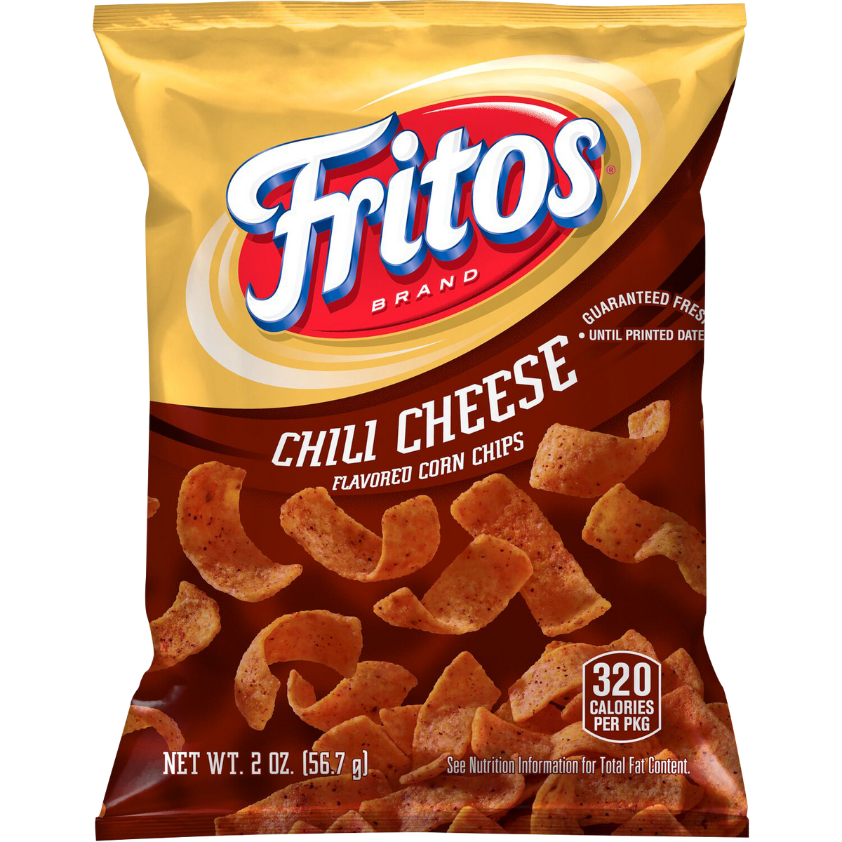 Fritos Corn Chips, Chili Cheese, 2 oz, 64 ct