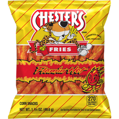 Chester's Fries Chips, Flamin' Hot, 1.75 oz, 64 ct