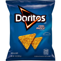 Doritos Tortilla Chips, Cool Ranch, 1.75 oz, 64 ct