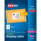 Avery TrueBlock Shipping Labels with Sure Feed, Laser, White, 3-1/3" x 4", 600 Labels