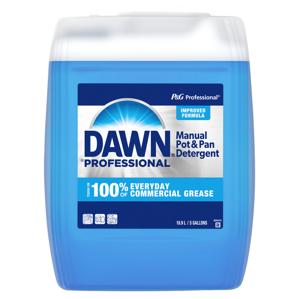 Dawn Professional Manual Pot and Pan Dish Detergent, Liquid Concentrate, 5 Gallons