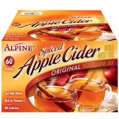 Alpine Spiced Apple Cider Instant Drink Mix, Original, 0.74 oz, 60 ct