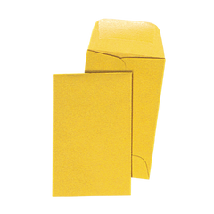 Quality Park Coin and Small Parts Envelope, #1, 2-1/4"W x 3-1/2"L, 20 lb, Kraft, 500 ct