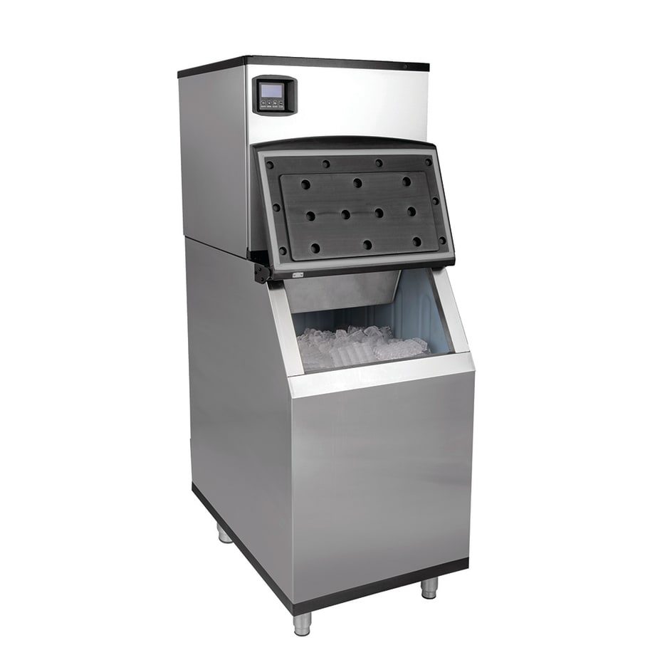 MoTak KT-MIF-360/KT-IB-310 373 lb Full Cube Ice Machine w/ Bin - 310 lb Storage, Air Cooled, 115 V