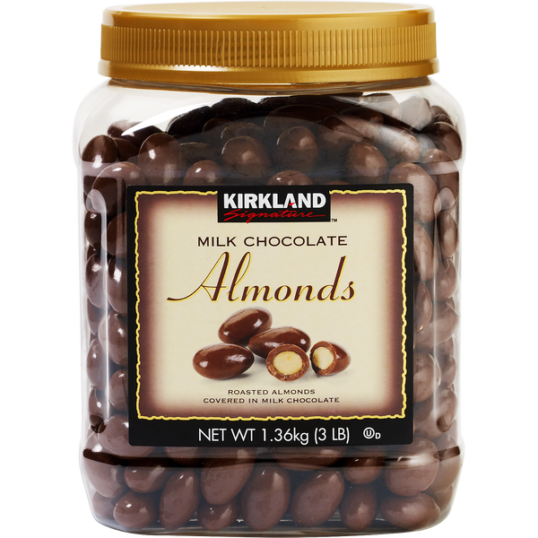 Kirkland Signature Milk Chocolate Covered Almonds, 48 oz