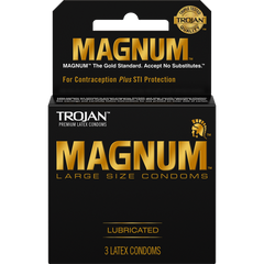 Trojan Magnum Large Size Lubricated Latex Condoms, 18 ct