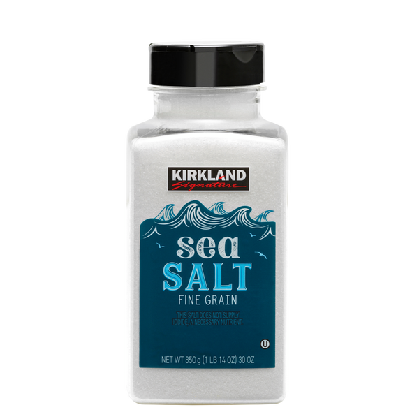 Kirkland Signature Pure Sea Salt, Fine Grain, 30 oz