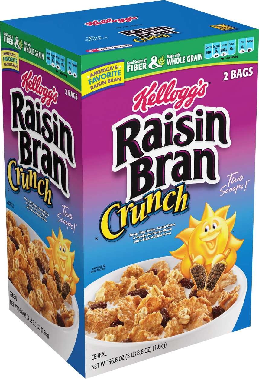 Kellogg's Raisin Bran Crunch Cereal, 56.6 oz