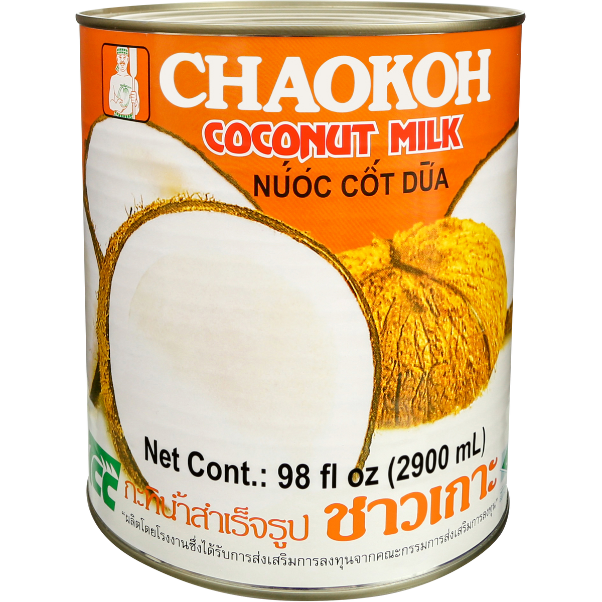 Chaokoh Coconut Milk, #10 Can, 98 fl oz