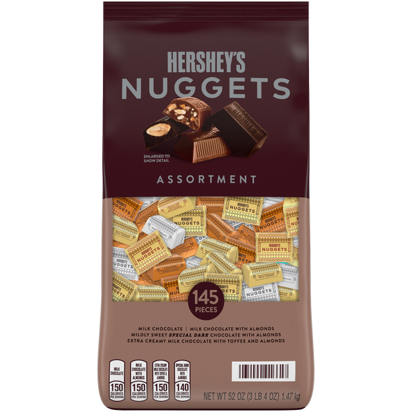 Hershey's Chocolate Nuggets, Variety Pack, 52 oz, 145 ct