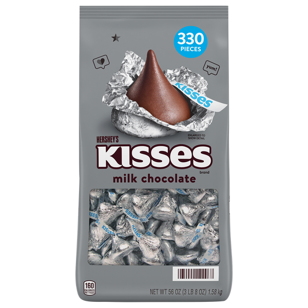 Hershey's Kisses, Milk Chocolate, 330 ct