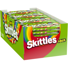 Skittles Sour Chewy Candy, Full Size, 1.8 oz, 24 ct